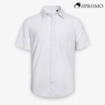 Men's Cotton Linen Short Sleeve Lightweight Button Down Shirt
